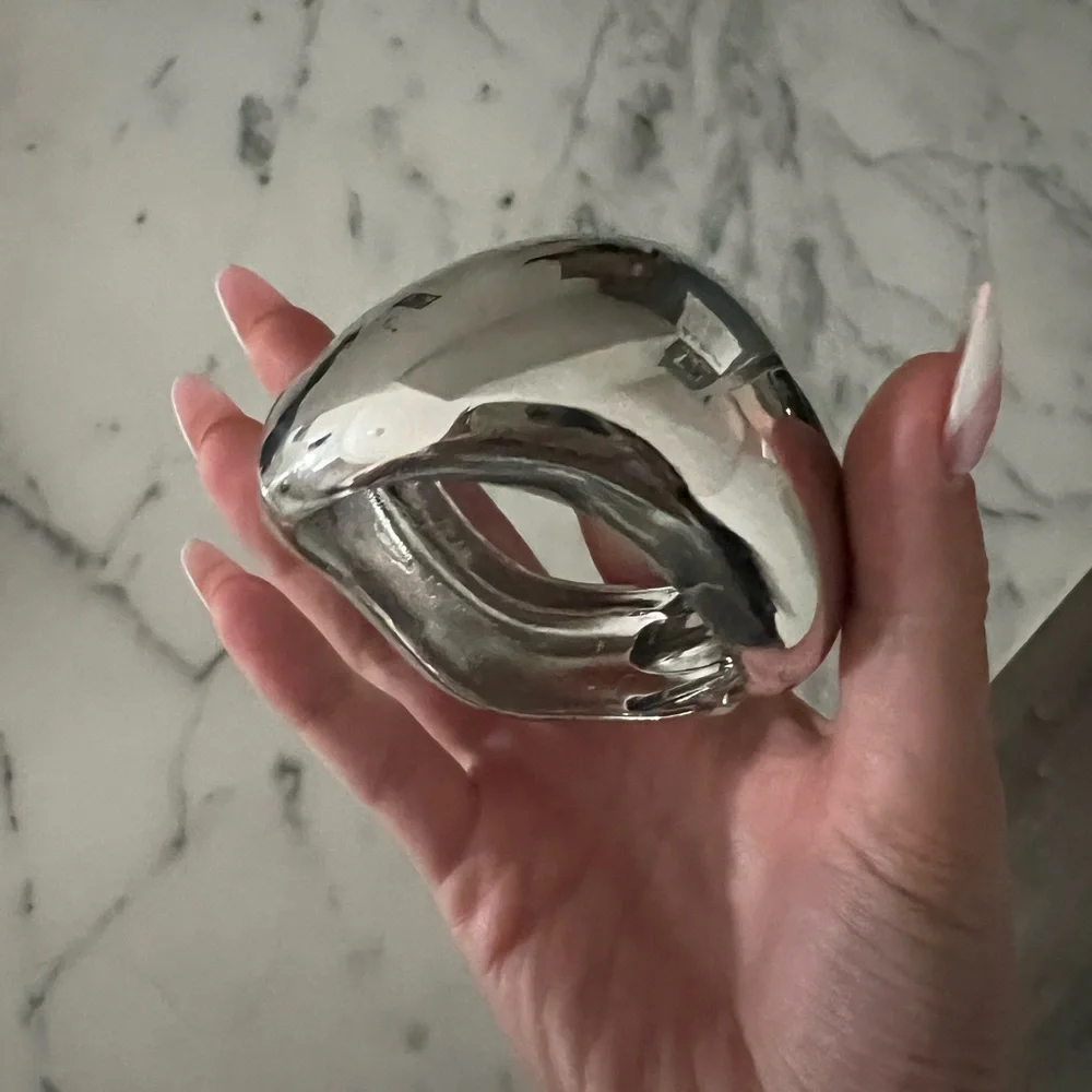 Fashion nova Janet Guzman Greek goddess abstract Silver cuff Bracelet